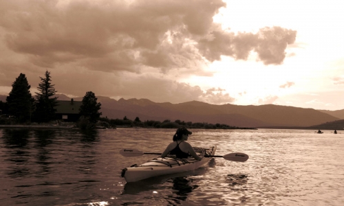 Kayaking West Yellowstone Montana Hebgen Lake